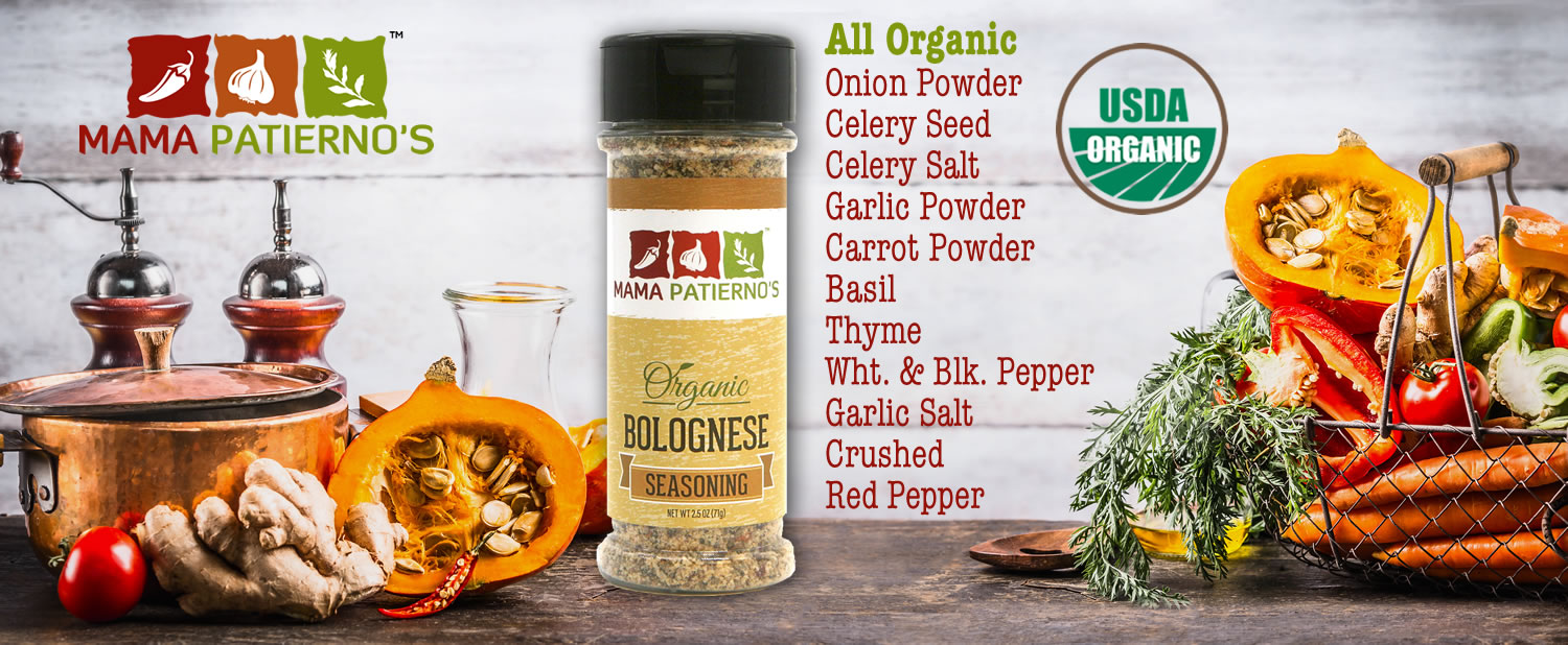 Mama Patierno's Bolognese Sauce Gravy Seasoning - Bolognese Seasoning with ingredients listed