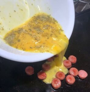 Making Mama Patierno's Italian Hot Dog and Scrambled Eggs part 2