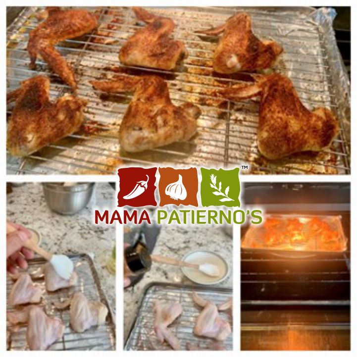 Mama Patierno's Easy Baked Chicken Wings Recipe stages