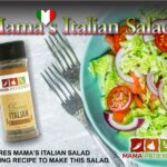 Mama Patierno's Italian Salad made with Mama's Italian Dressing recipe.