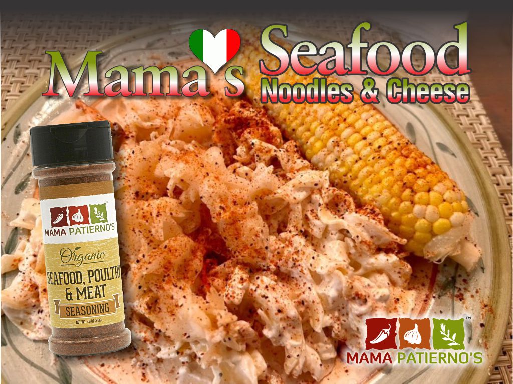 Mama Patierno's Seafood with Noodles and Cheese featured Image
