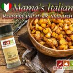 Mama Patierno's Italian Roasted Potatoes Side Dish Recipe Header Image of the dish complete
